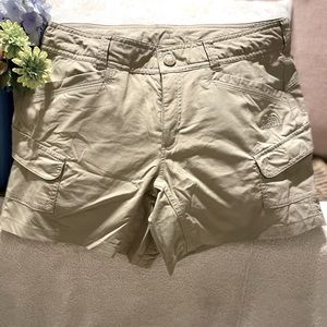 The NorthFace never worn stretch nylon hiking or water cargo shorts.